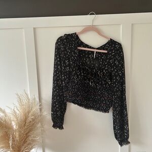 Free People Cropped Shirt